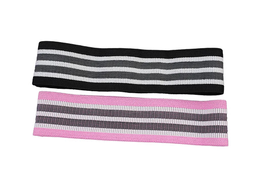 Striped Fabric Resistance Bands for Glute and Leg Workouts