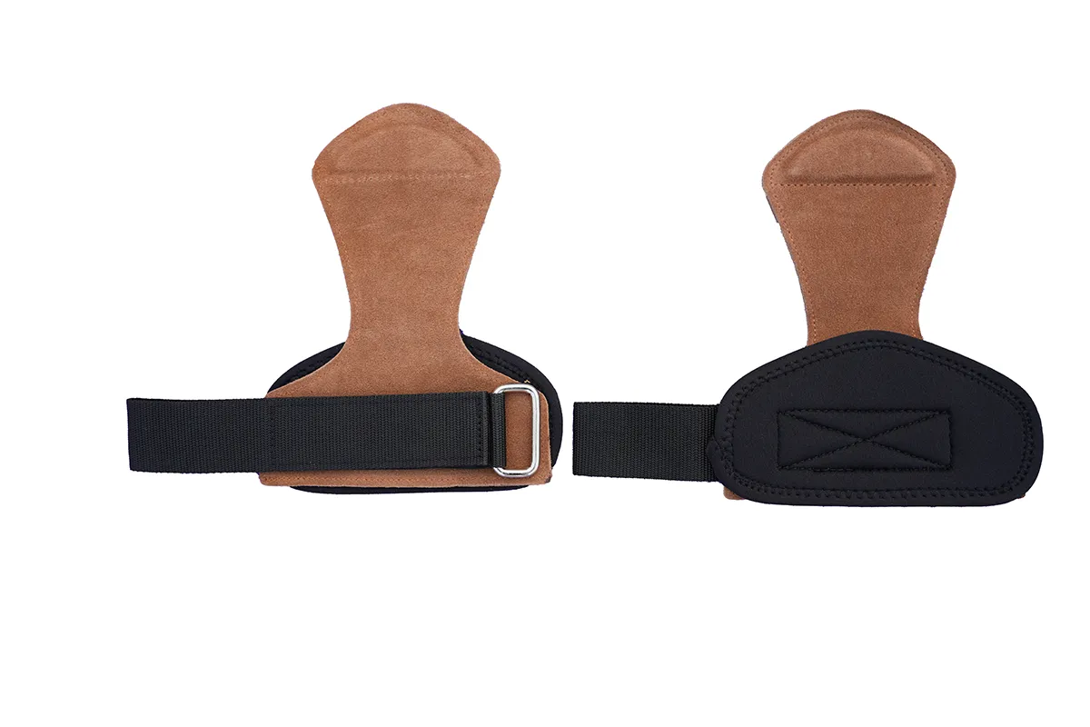 Leather Weight Lifting Wrist Straps Gym Fitness Workout Hand Support